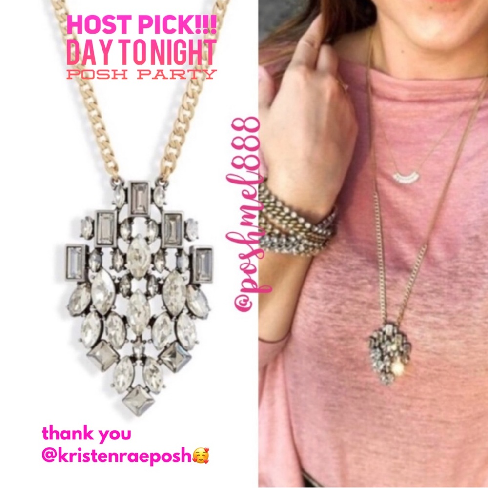 Stella & Dot | Regally Versatile Crystal Embellished Regency Pendant Nec…